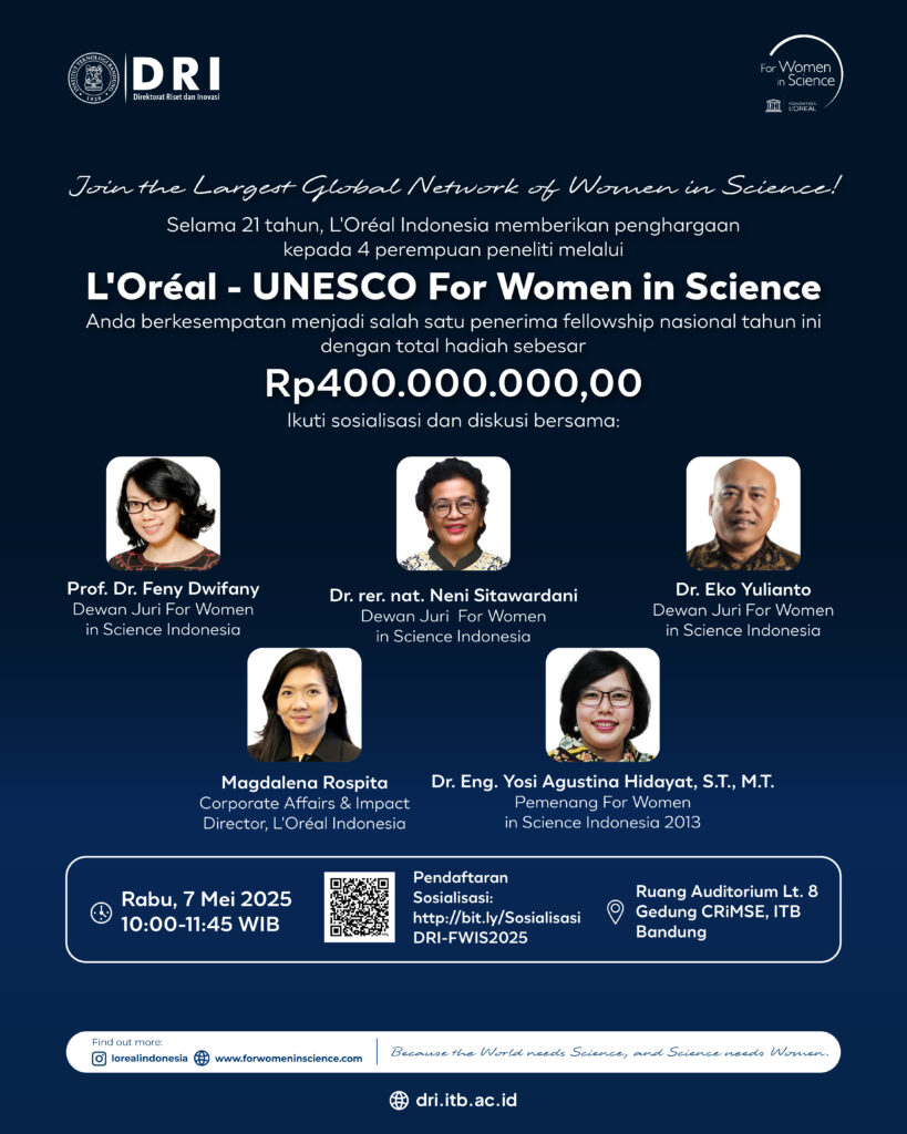 Sosialisasi Program L’Oréal-UNESCO For Women in Science (FWIS) 2025