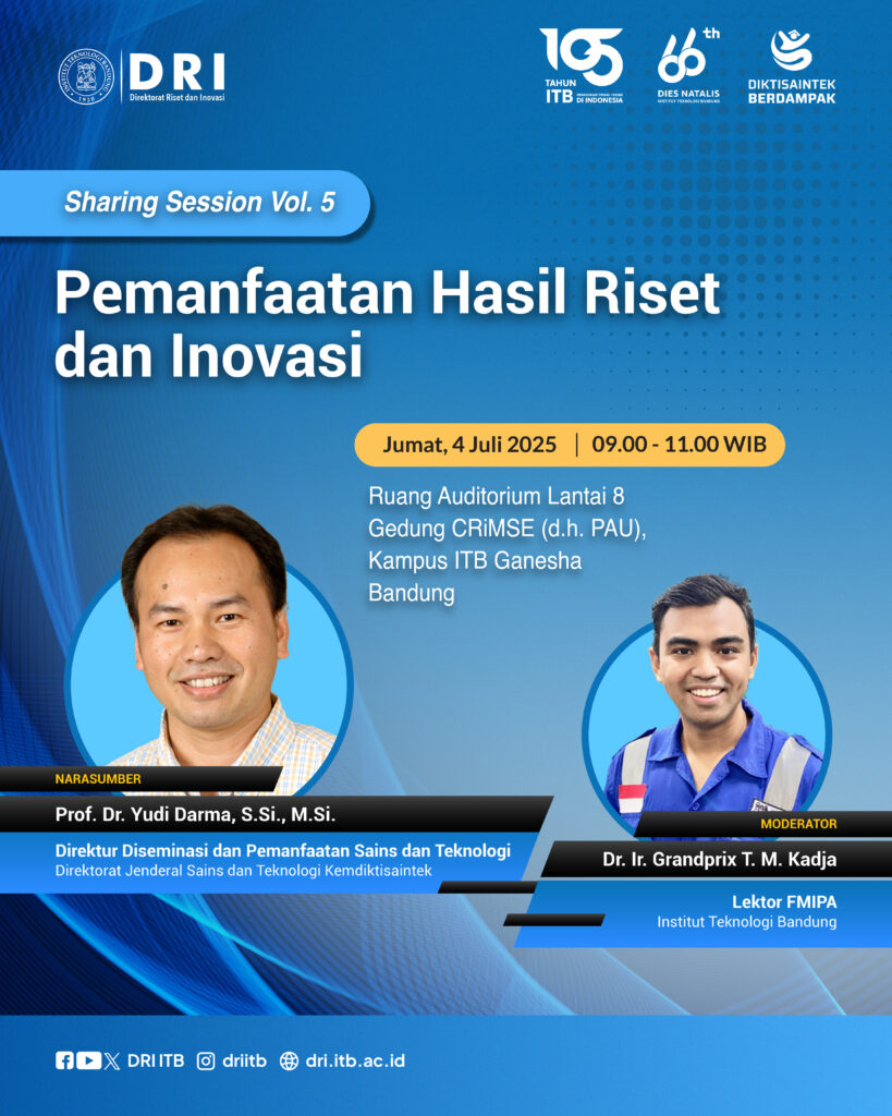 Sharing Session Vol. 5 - Pemanfaatan Hasil Riset dan Inovasi