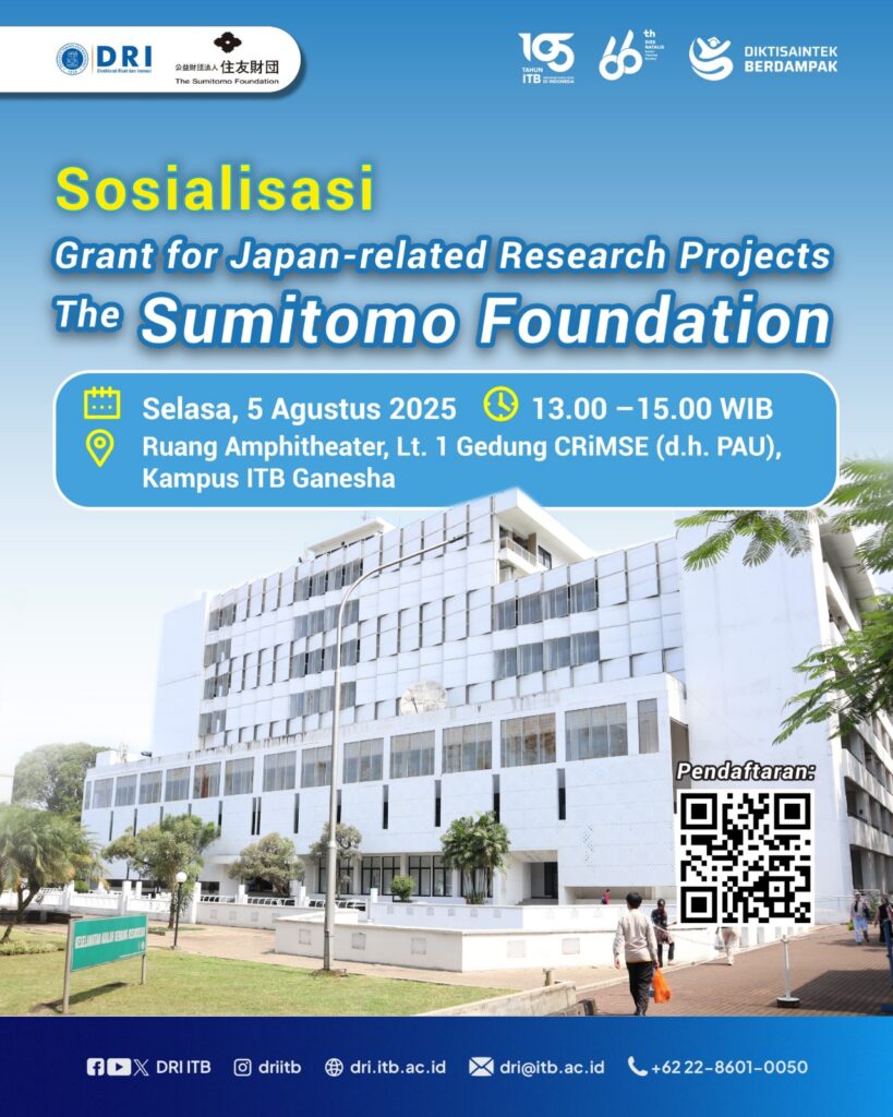 Sosialisasi Program “Grant for Japan-related Research Projects” dari The Sumitomo Foundation